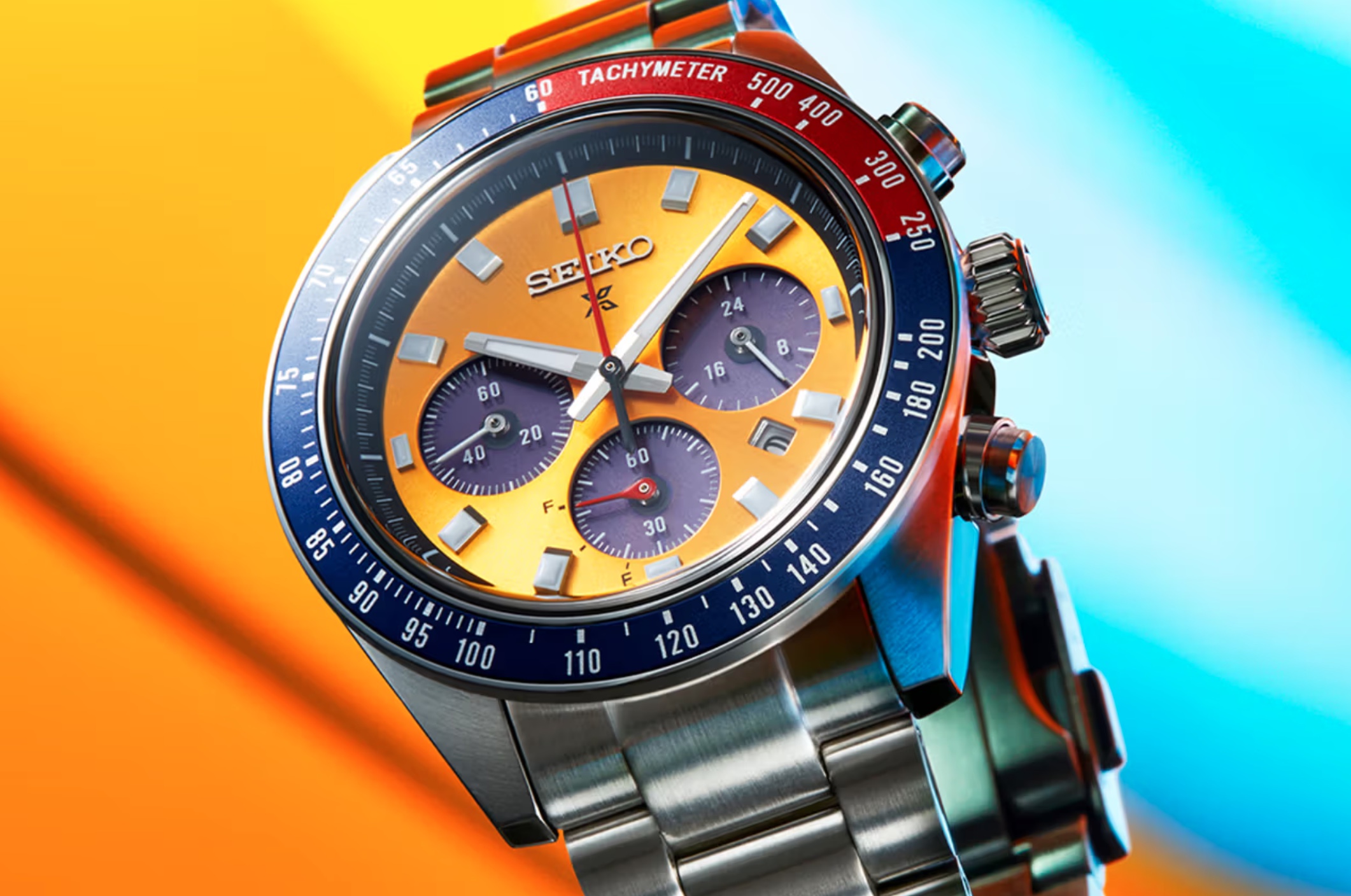 Seiko Unveils Yellow Dial Prospex Speedtimer Featuring Pepsi-Style Bezel